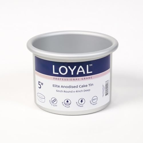 LOYAL Elite Cake Pan Extra Deep Round Ø12.5cm, Baking Tin, Optimal for Baking Layered Cakes and Sponges, Non-Stick Coating, Even Heat Distribution - Ø 12.5 cm