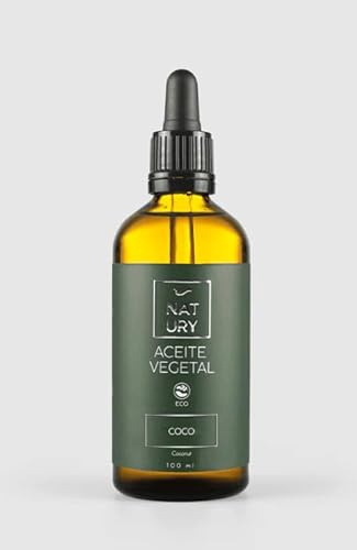 NATURY GREEN CARE - Pack 2 Unidades Aceite de Coco ECO 100ml | Aceite de Coco Orgánico y Natural | Hidratación y Cuidado para Piel y Cabello | Oil Pulling | Cruelty Free | Protector Natural