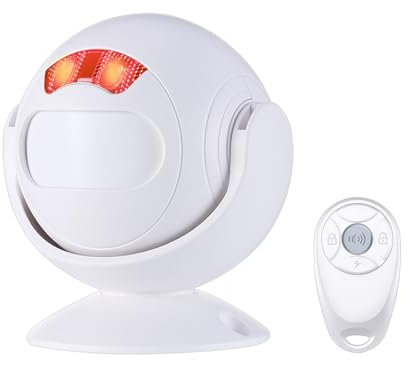 Mengshen Wireless Infrarot Sicherheitsalarm Wireless Bewegungssensor 112dB Sirene Mensch Tier Erkennung mit 4 Lautstärke Bett Alarm für ältere Erwachsene Kinder