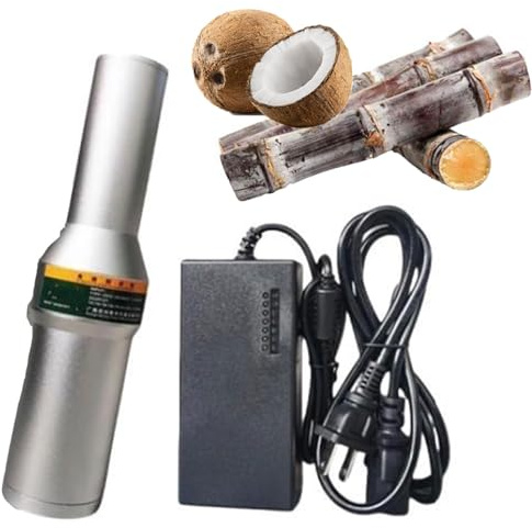 JOSBY Pelador de caña de azúcar multifunción, minimáquina eléctrica de 80 W, Cortador de Coco de Acero Inoxidable, cortadora de piña Comercial, 110 V-220 V, para Calabaza, Garra de Invierno y Taro
