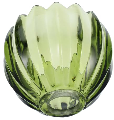 Holibanna Glaslampenschirm Im Retro-stil Kleiner Grüner Kürbis-lampenschirm Aus Glas Für Deckenleuchten Künstlerischer Ersatzschirm Für Leselampe Am Bett