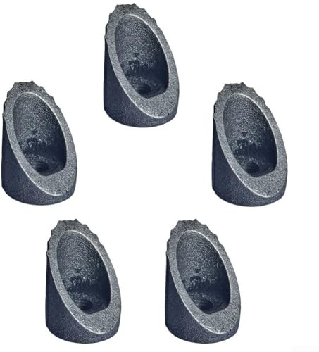 5 Stück Fahrrad-Schwanenhals-förmige Schaftmuttern mit M8-Gewindeloch, kompatibel mit den meisten Fahrradvorbauten, aus Eisen für zuverlässigen Gebrauch (Durchmesser 22 mm)