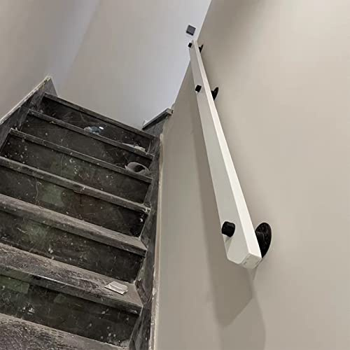 Komplett Uppsättning Trä Trappa Handräcken, Pine Säkerhet Banister Räcke, Väggmonterade Hem Loft Handräcken Trappa Gripbar:/12Ft/360Cm