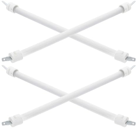 UKCOCO 4 Pièces Tube Chauffant Quartz de Remplacement pour Chauffage Extérieur Élément Chauffant Infrarouge Résistant Chaleur Tige Chauffante Portable pour Poêle Électrique Lot