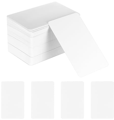 200 PcsTarjetas Blancas para Escribir, Tarjetas de Papel en Blanco, Flash Cards, Tarjetas de Repaso en Blanco Personalizadas para Mensajes, Palabras, Postales, Aprendizaje de Memoria (8,8 x 5,4 cm)