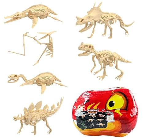 Generisch Set di scavi a forma di dinosauro, scheletro, set di apprendimento per bambini, per ragazze, casa, sala giochi, scuola, viaggio