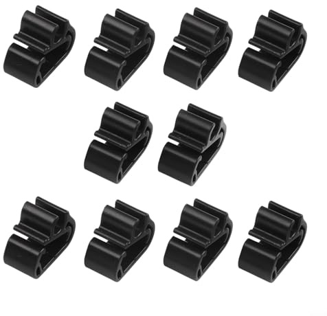 Lot de 10 clips d'essuie-glace pour pare-brise Fixation de tuyau Remplacement pour 3008 5008 C5 DS7 pour clips en plastique robuste Pour sécuriser les tuyaux d'eau d'essuie sur le bras d'essuie-glace