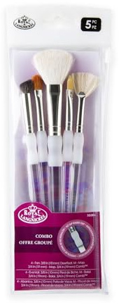 Royal & Langnickel strukturell penselset 5 delar BEIgE