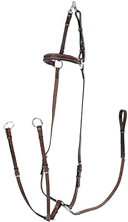 HORZE Adjustable 3-Point Breastplate - Tan - Cob