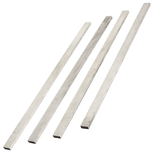 sourcing map Torno de tronzado y fresado Herramienta HSS Cortador de brocas 3 mm x 8 mm x 200 mm 4 piezas
