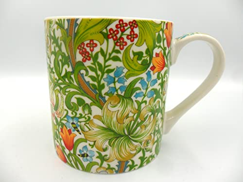 Large William Morris Golden Lilly Design Jumbo China Mug for The Abbeydale Collection.