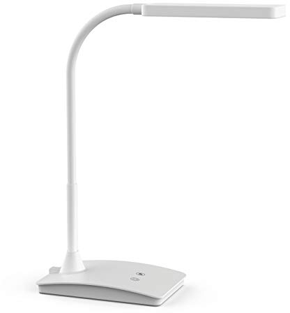 Maul LED Tischleuchte MAULpearly | Schreibtischlampe dimmbar | Leistungsstarke LED Lampe | Schreibtischlampe mit 3000-6500K & 616 lm | Moderne Lampe für Schreibtisch, Büro | Weiß