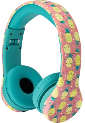 Snug Play+ Kids Headphones with Volume Limiting for Toddlers (Boys/Girls) - Pineapples