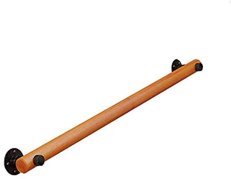 Handläufe für Treppen Holz Treppengeländer für Innen Außen Loft Moderner Handlauf Holz für Behinderte,ältere Menschen,Korridor Wandgeländer,Mit Installationskit (100cm)
