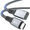 AGFINEST USB4 Verlängerungskabel Thunderbolt 3 & 4 Verlängerungskabel[40Gbps & PD 100W 5A] USB4.0-Typ-C-Stecker auf Buchse,8K@60Hz oder Dual 4K Video Display, Kompatibel mit USB C Geräten