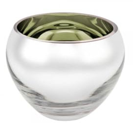 Fink Colore/Teelichthalter,Glas,hellgrün/H9cm,D.12cm [SP]