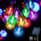 Jsdoin Guirlande lumineuse solaire à 50 LED étanche, 8 modes d’éclairage pour intérieur/extérieur, 10 m/32.8 ft pour jardin, Terrasse, Sapin Noël, Mariage, Fête (Multicolore)