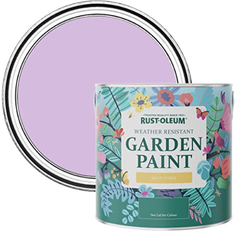 Rust-Oleum Purple Mould-Resistant Garden Paint In Matt Finish - Violet Macaroon 2.5L