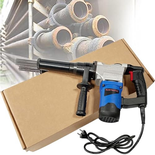 ROGHA Scaler Elettrico ad Aghi Portatile da 1100 W, Pistola Decalcificante Pneumatica Tipo di ago Dispositivo per la Rimozione della Ruggine Pulitore,220V