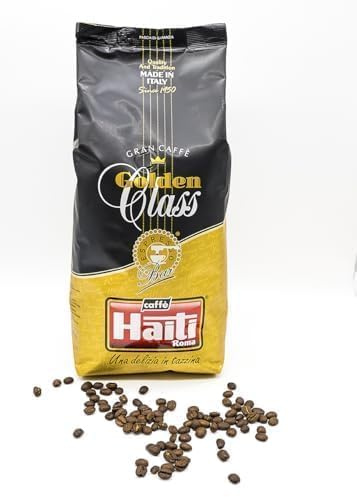 Caffè Haiti Roma Gran Caffè Golden Class grains de café en paquets de 1 kg Torréfaction artisanale italienne et mélange de qualité