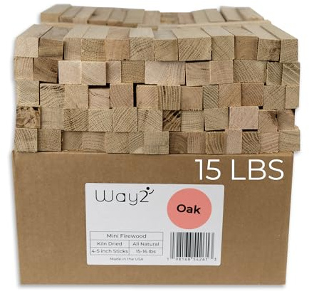 Pizza Oven Wood Kiln Dried Oak | 15-16 lbs | 4-5 inch Cooking Wood | Compatible with Solo Stove, Gozney & More | Mini Firewood for Fire Pits, Campfires, Smoking & Fire Starters