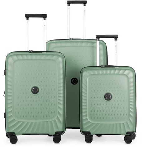 Hauptstadtkoffer Kotti - 3er Kofferset - Handgepäckskoffer 55 cm, mittelgroßer Koffer 65 cm + großer Reisekoffer 75 cm, Hartschale PP (Recycelt), TSA, Mint