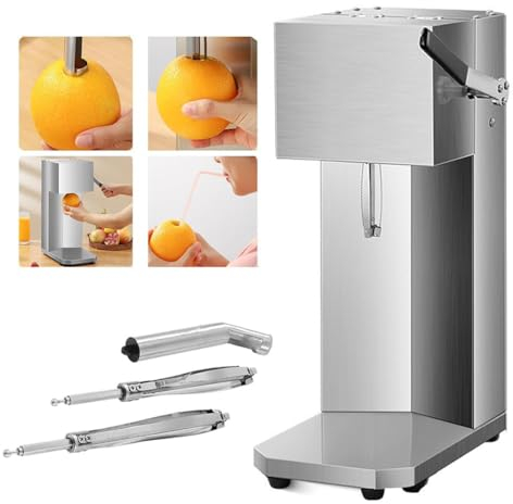 HLGKBY Exprimidor De Naranjas Comercial-3s Exprimidor De Naranjas Sin Esfuerzo-Exprimidor De Cítricos Eléctrico De Acero Inoxidable-con Motor Ultrapotente Y Mango De Agarre Suave-Control