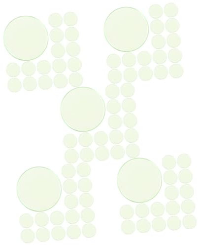 ibasenice 500stücke Transparente Bingo Chips Spielmarkierer Für Mathematik Zählspiele Und Bingo-spiele Für Lernressourcen Leicht Und Tragbar