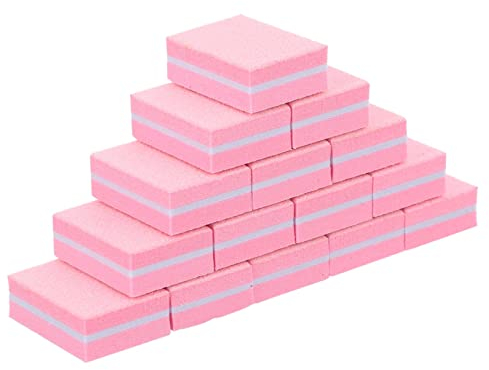 MERRYHAPY 50 Stück Nagelfeilen Schwamm Schleifblöcke Kleiner Schwammpuffer Abwaschbar Für Naturnägel Und Kunstnägel Maniküre Pediküre Tragbar
