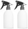KREMORV Flacons pulvérisateurs vides de 500 ml en plastique PEHD sans fuite pour solutions de nettoyage, plantes, eau de Javel, vinaigre, alcool