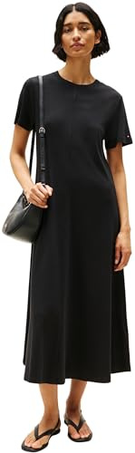 Tommy Hilfiger Abito da Donna, Nero (Nero), 3XL (Plus)