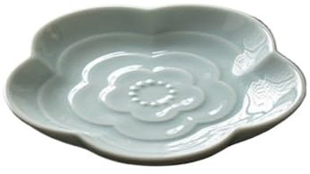 STSTS Frutero de cerámica Decorativo de 12cm, Plato de té y pastelería de Estilo Zen Chino, Plato de pastelería de cerámica de Estilo Antiguo, Plato de Fruta
