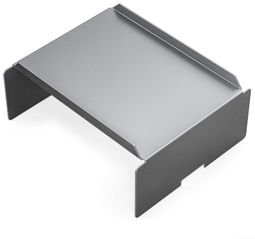 Plaque chauffante réglable pour barbecue, diffuseur de chaleur pour barbecue, 33 x 27,9 x 12,7 cm, lavable, outils de cuisine de rechange en acier pour le camping