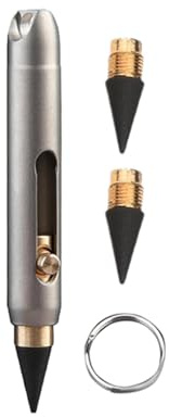 Fenteer Materiale Scolastico in Lega di Titanio Mini Matita Facile da trasportare e archiviare Mini Strumento di Scrittura a Infinito Matita per Il