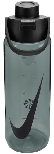 Nike TR Renew Recharge Chug Bottle 24oz 709 ml Trinkflasche Sportflasche Training Fitness Graphic, Anthracite/Black/Black