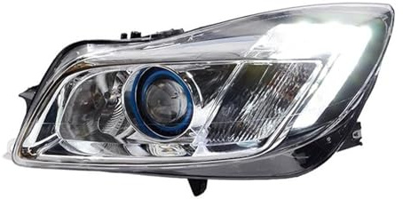 OTBEHUWJ Fari A LED Con Proiettore Allo Xeno Per Opel Per Insignia 2009 2010 2011 2012 2013(Low beam LED)