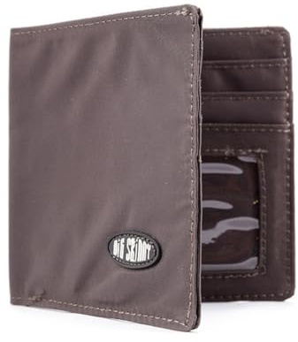 Big Skinny World - Portafoglio sottile da uomo con tasca con cerniera, può contenere fino a 35 carte