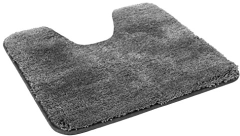 Kinzler J-10002/100 anthrazit Badematte, Mikrofaser, 50x55 cm mit Ausschnitt