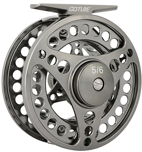 Goture Fliegenrolle Fliegenfischen Rollen wasserdicht 2+1BB 3/4 5/6 7/8 9/10 Aluminum Legierungskörper mit Tasche