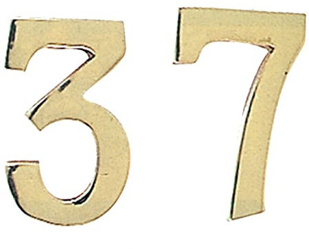 10PZ NUMERO CIVICO IN OTTONE 0 MM.100