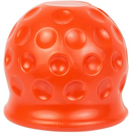 Abdeckung für Anhängerkupplungen, 1 Stück, in Rot, aus Kunststoff, für Ø 50 mm Kugelkopfkupplungen, in Golfball-Form, Kupplungskappe Anhänger, Hänger Kupplung Kappe, Schutzkappe für Anhängerkupplung