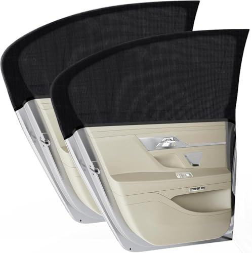 Sonnenschutz Auto Baby, PEMOTech (2 Stück) Kinder Doppelseitiges UV Schutz Autofenster, Reduziert Wärme und UV-Strahlung,für 98% der Autos