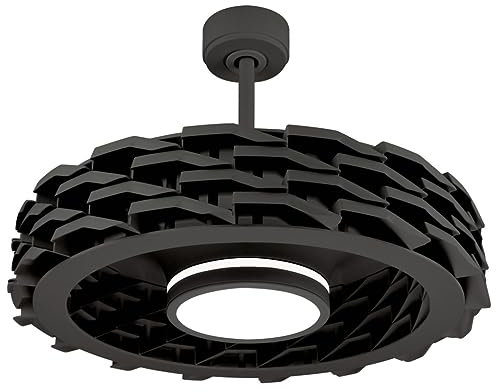 SULION SULION-1000764 Nero ventilatore da soffitto WIFI senza pale doppio led 36+15W telecomando