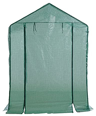 ESTEXO Ersatz Folie für Foliengewächshaus Gewächshaus Tomatengewächshaus Treibhaus Frühbeet Folienzelt 143x143x195 cm