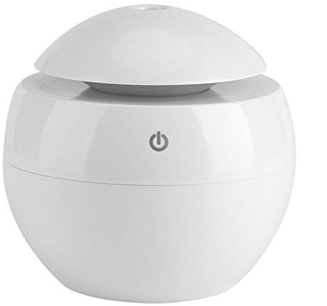 Ausla Diffuser 130 ML USB Duftdiffusor für Duftöl geeigne Ultraschall Aromatherapie Luftbefeuchter mit Mehrfarbiges LED-Licht(Weiß)