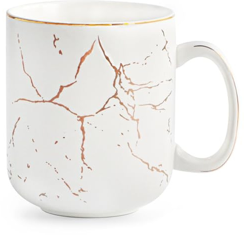 harebe Extra große weiße Keramik-Kaffeetasse mit Griff, 625 ml, übergroße, heiße Latte-Tassen, spülmaschinenfest, große Kapazität, riesige Tasse für Männer und Frauen