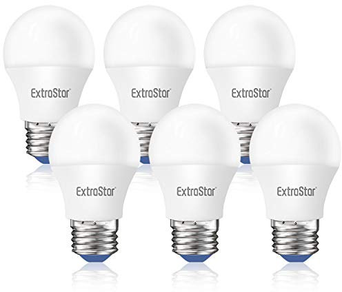 EXTRASTAR Bombillas LED 4W E27 G45, 320 Lúmen, Luz Cálida 3000K, No Regulable, 6Pcs