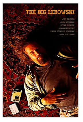 HDTS Klassisches Filmposter Big Lebowski, Leinwand, Schlafzimmer, Dekoration, Sport, Landschaft, Büro, Raumdekoration, Geschenkrahmen: 30 x 45 cm