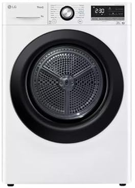 LG FDV309WN 9kg Heat Pump Tumble Dryer with Dual Inverter Heat Pump, DUAL Dry, Auto Cleaning Condenser in White