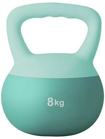 DlandHome Soft Kettlebell 5 kg 8 kg 12 kg Gewicht Kettlebell Workout für Frauen Männer für Training, Fitness Krafttraining zu Hause oder im Fitnessstudio, Rosa